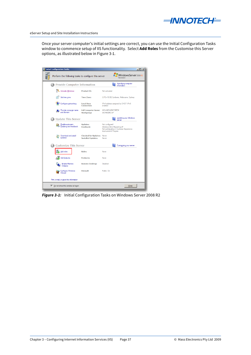 Innotech eServer User Manual | Page 37 / 118