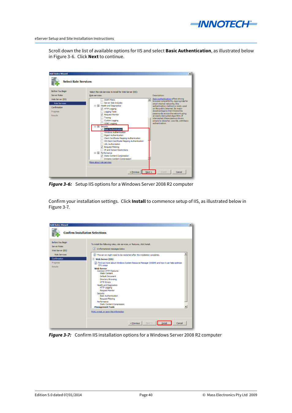 Innotech eServer User Manual | Page 40 / 118