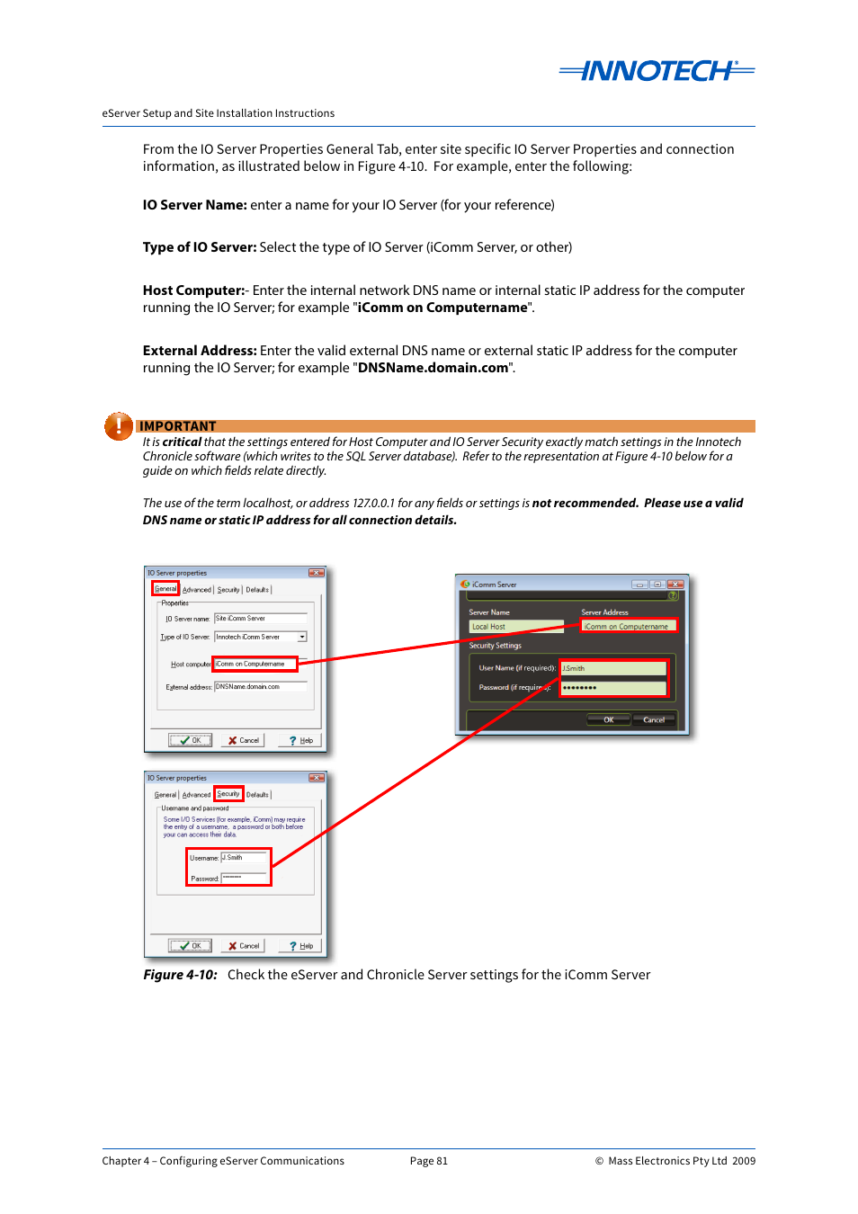 E 4-10 | Innotech eServer User Manual | Page 81 / 118