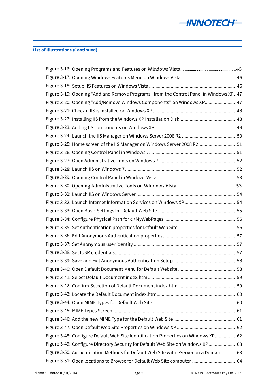 Innotech eServer User Manual | Page 9 / 118