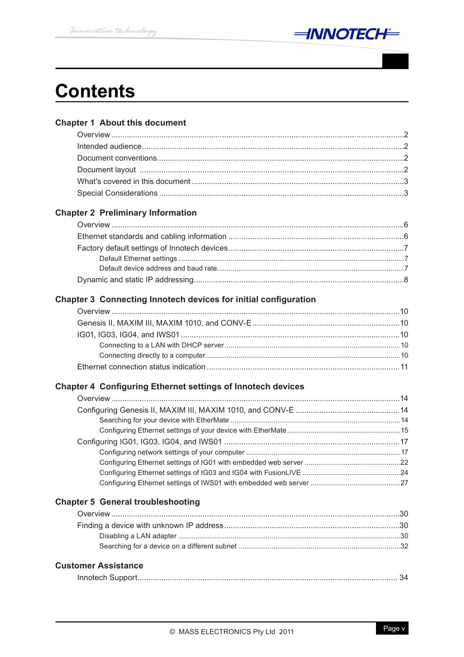 Innotech Device Communications User Manual | Page 7 / 42
