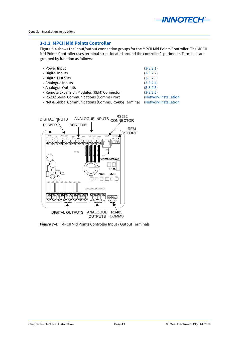 3.2 mpcii mid points controller | Innotech Genesis II Digital Controller (v5) User Manual | Page 43 / 124