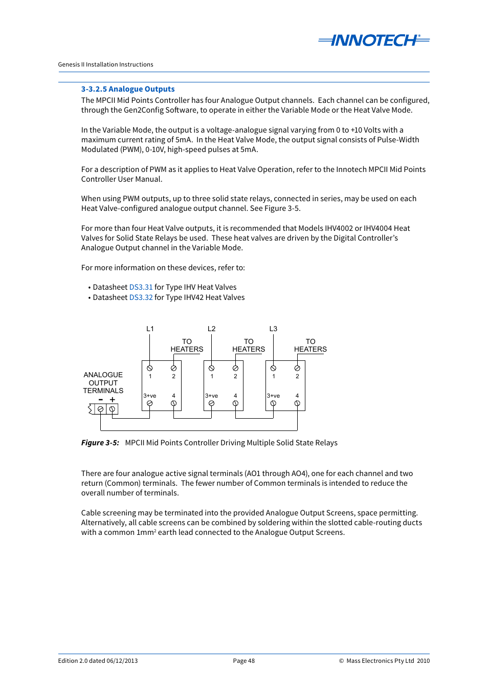 Innotech Genesis II Digital Controller (v5) User Manual | Page 48 / 124