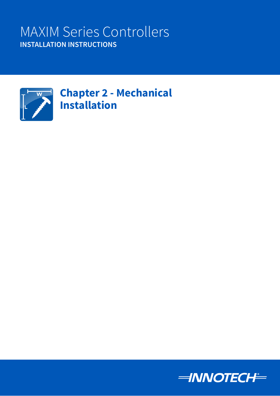Maxim series controllers | Innotech Maxim User Manual | Page 15 / 60