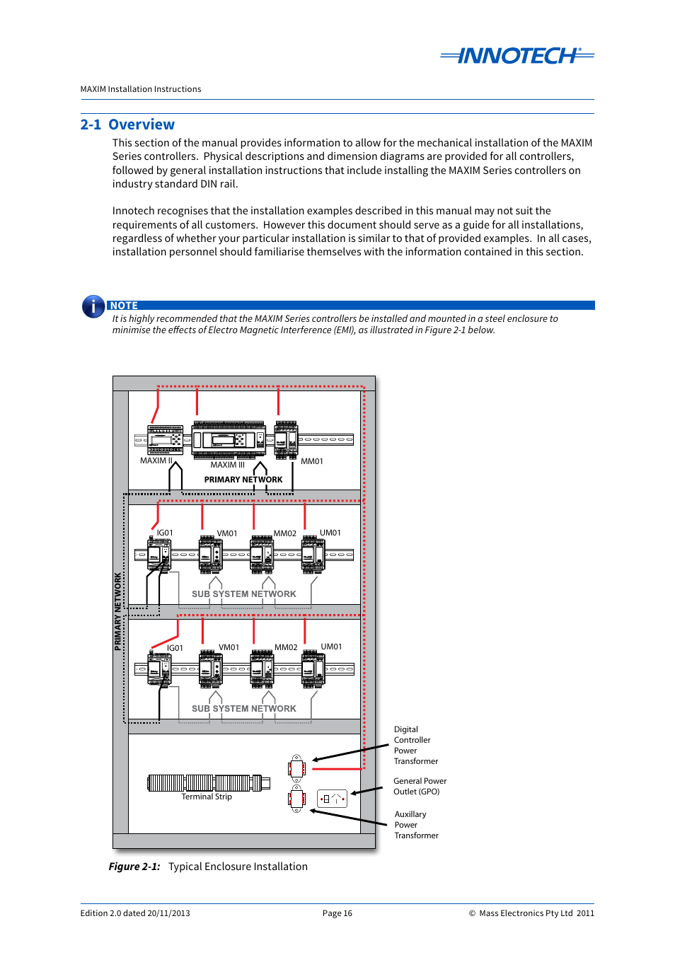 1 overview | Innotech Maxim User Manual | Page 16 / 60