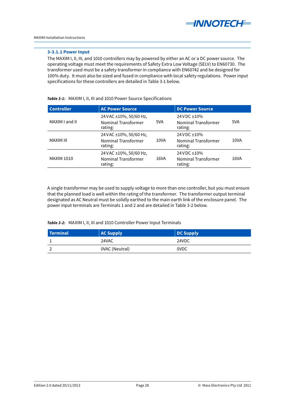 Innotech Maxim User Manual | Page 28 / 60