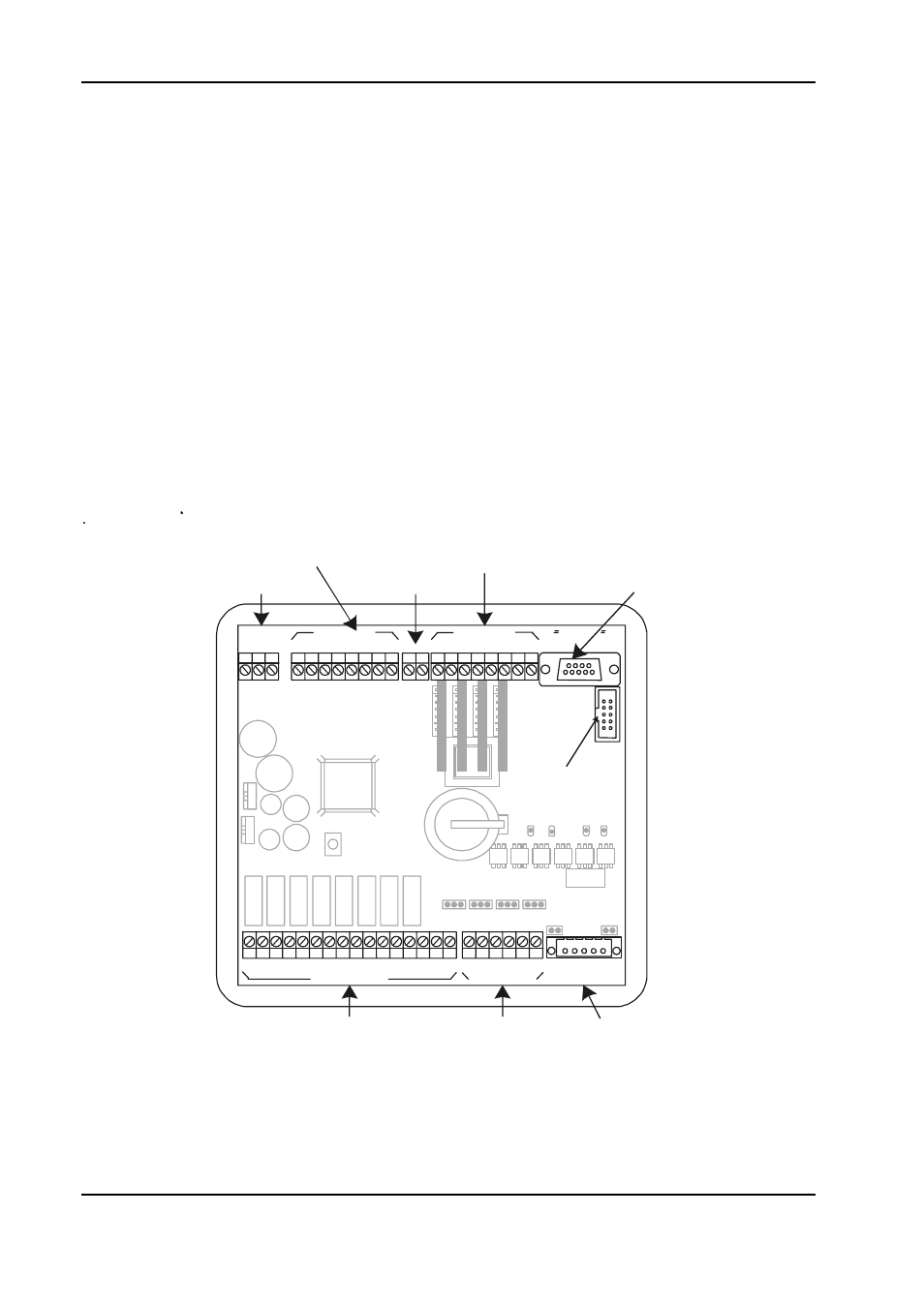 3.2. genesis ii mid points controller, Power (paragraph 3-3.2.1), Digital inputs (paragraph 3-3.2.2) | Digital outputs (paragraph 3-3.2.3), Analogue inputs (paragraph 3-3.2.4), Analogue outputs (paragraph 3-3.2.5), Rs485 comms terminals (appendix a), Rs23 | Innotech Genesis V4 System User Manual | Page 36 / 115
