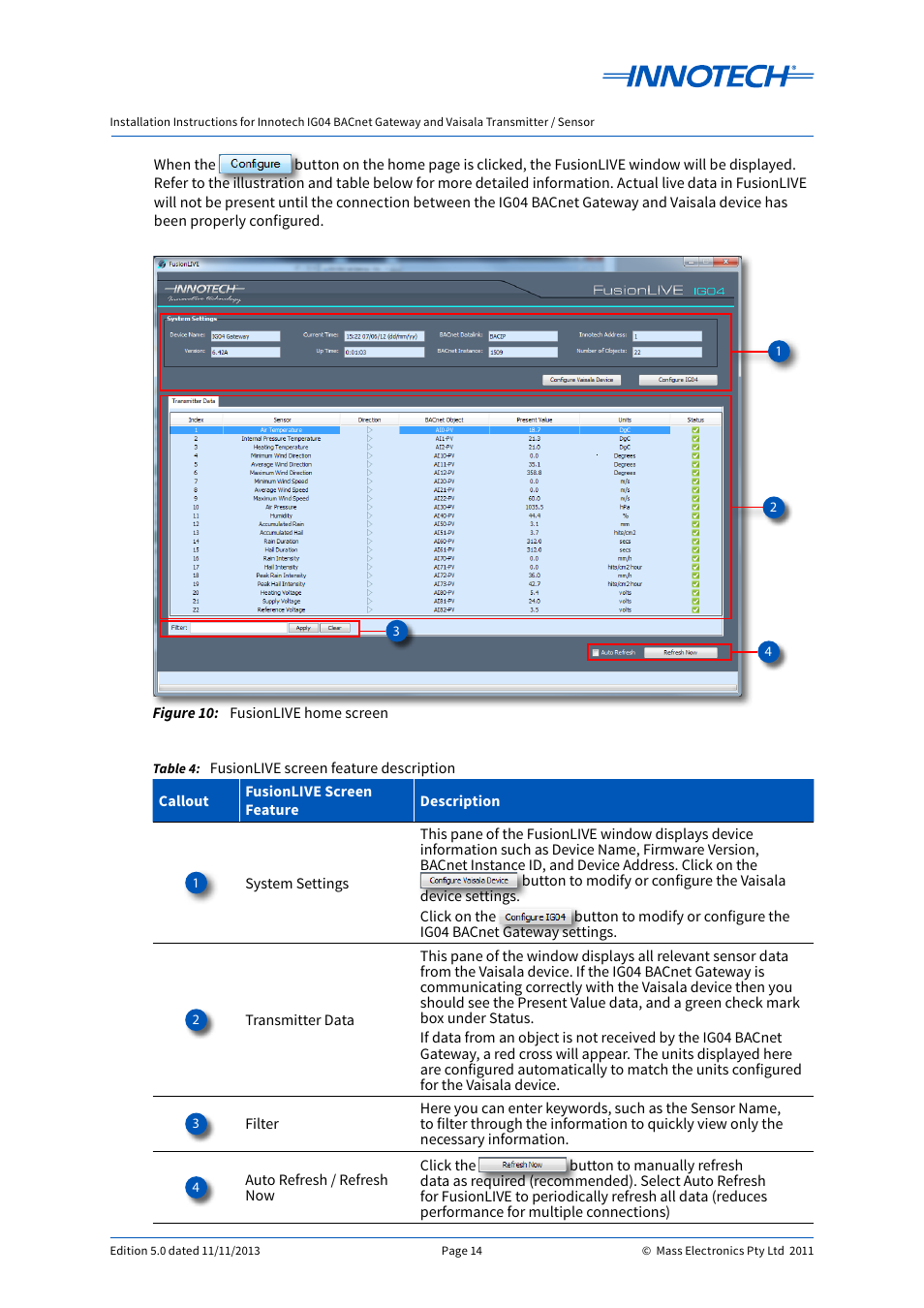 Innotech IG04 BACnet Gateway User Manual | Page 14 / 24