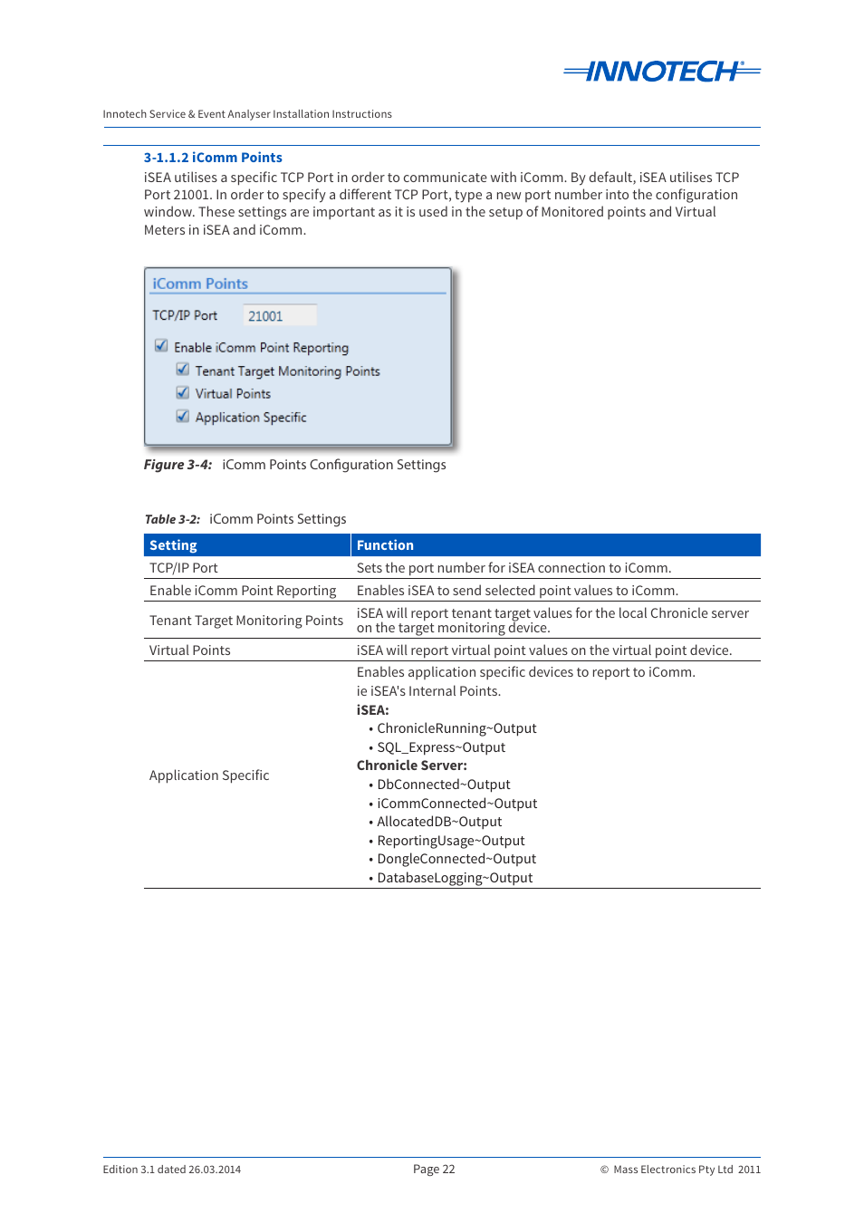 Innotech iSEA User Manual | Page 22 / 44
