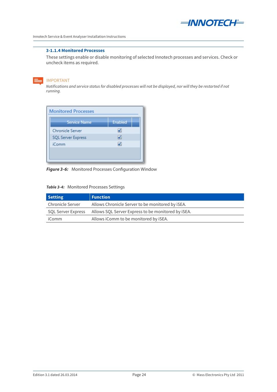 Innotech iSEA User Manual | Page 24 / 44