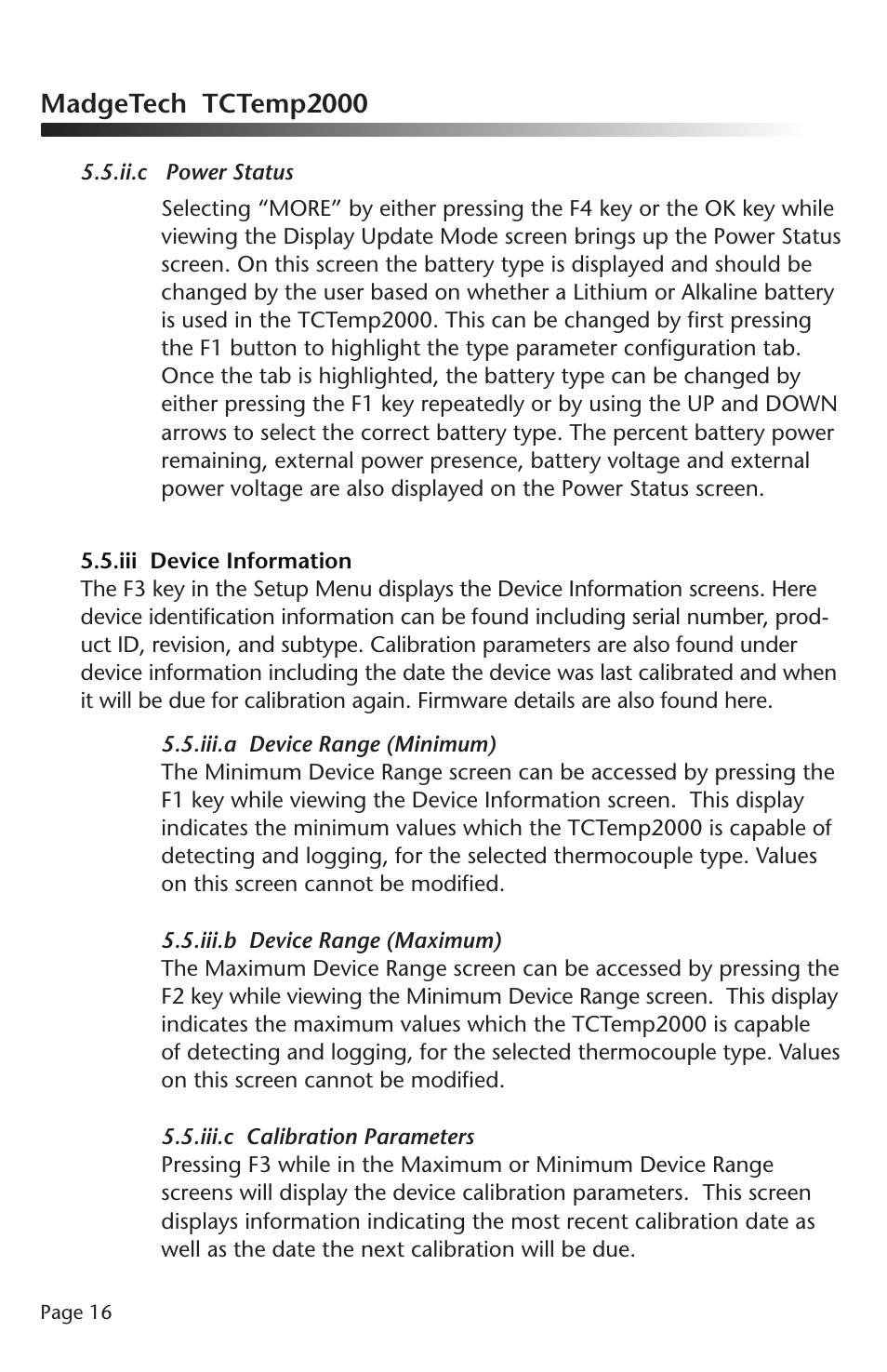 Madgetech tctemp2000 | MadgeTech TCTemp2000 Data Logger User Manual | Page 17 / 38