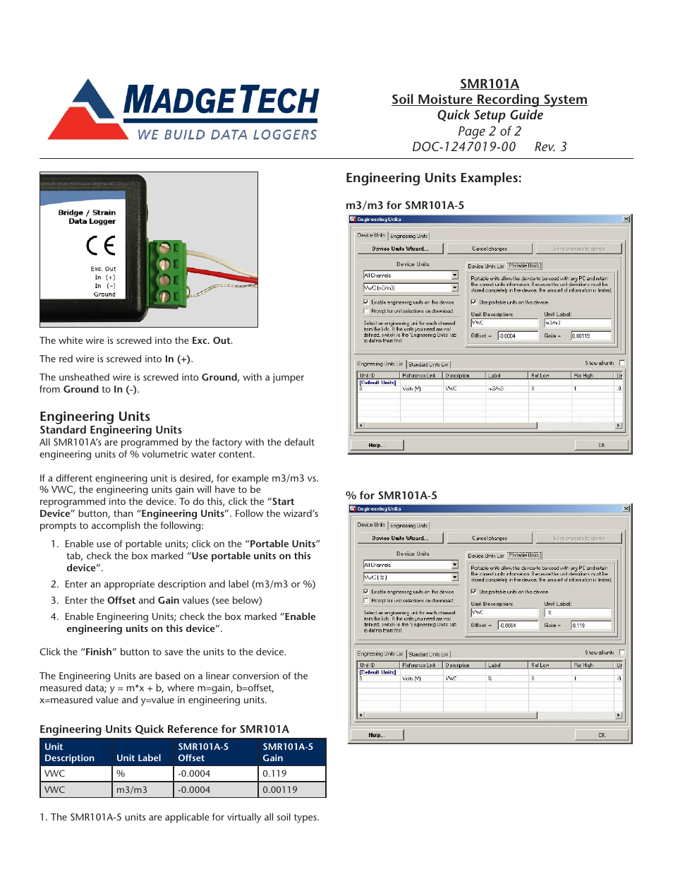 MadgeTech SMR101A Data Logger User Manual | Page 2 / 2