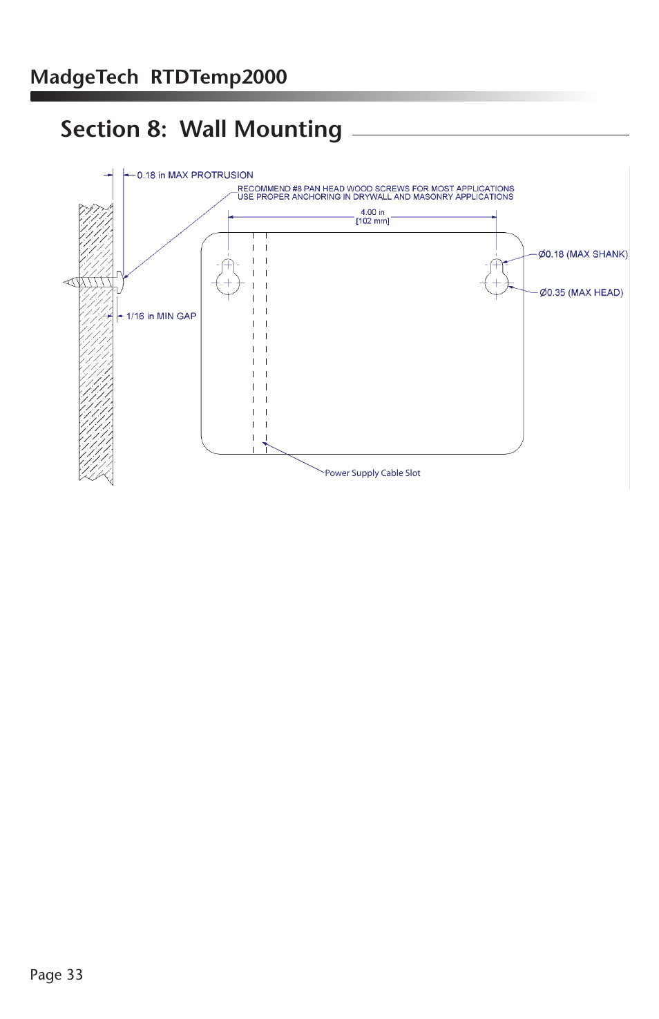 Madgetech rtdtemp2000 | MadgeTech RTDTemp2000 Data Logger User Manual | Page 34 / 38