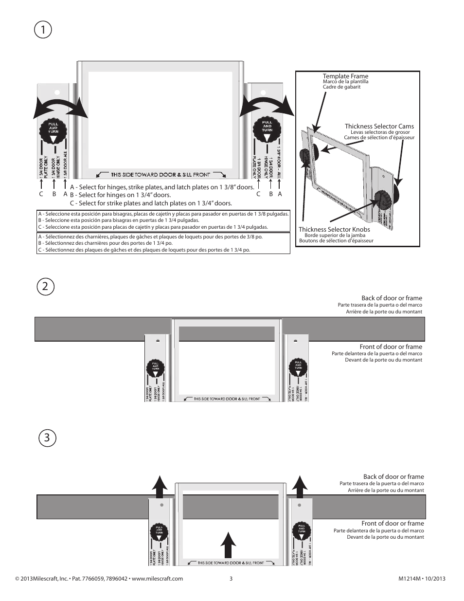 Milescraft 1214 - HingeMortise Kit User Manual | Page 3 / 5