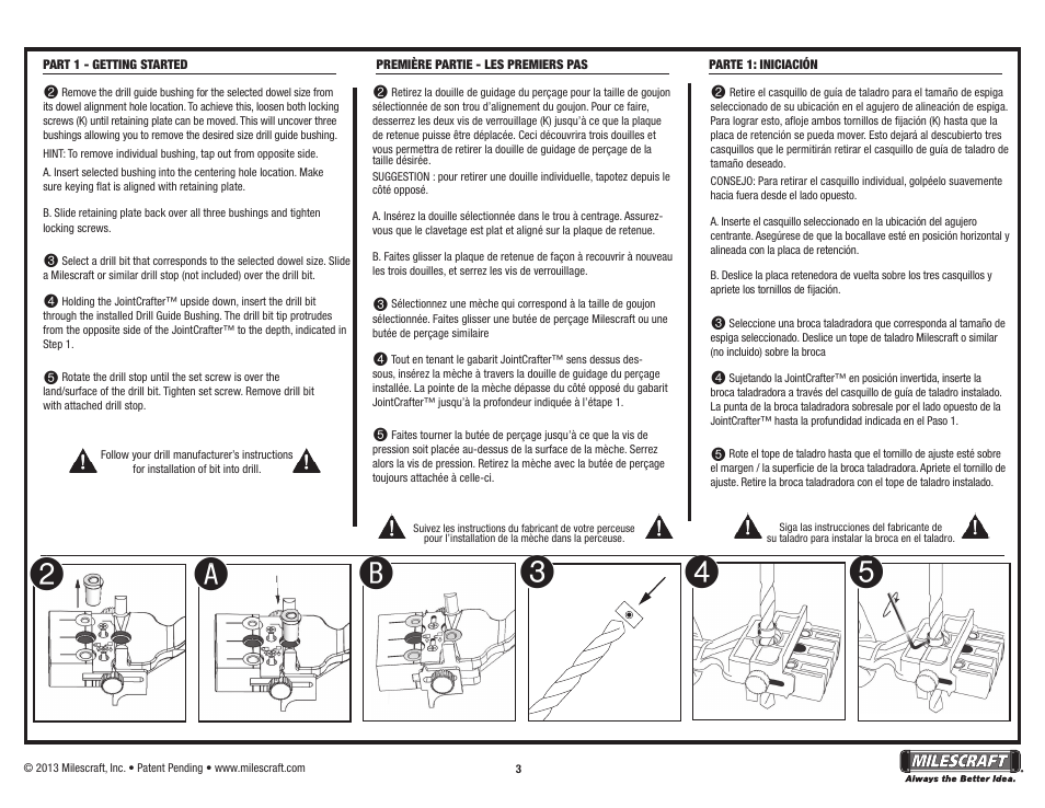 A2 4 5 3 | Milescraft 1310 - JointCrafter User Manual | Page 3 / 12