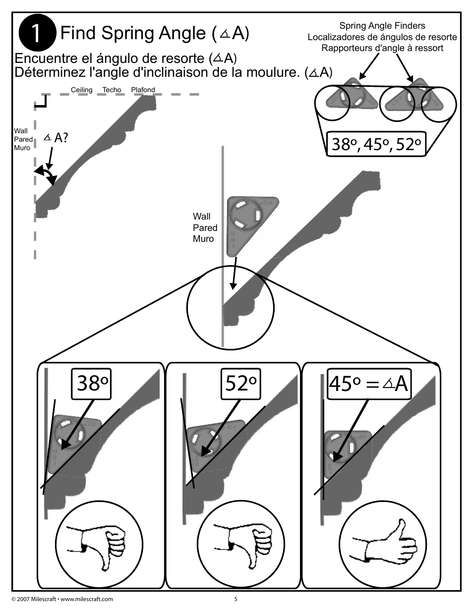 Milescraft 1405 - Crown45 User Manual | Page 5 / 8