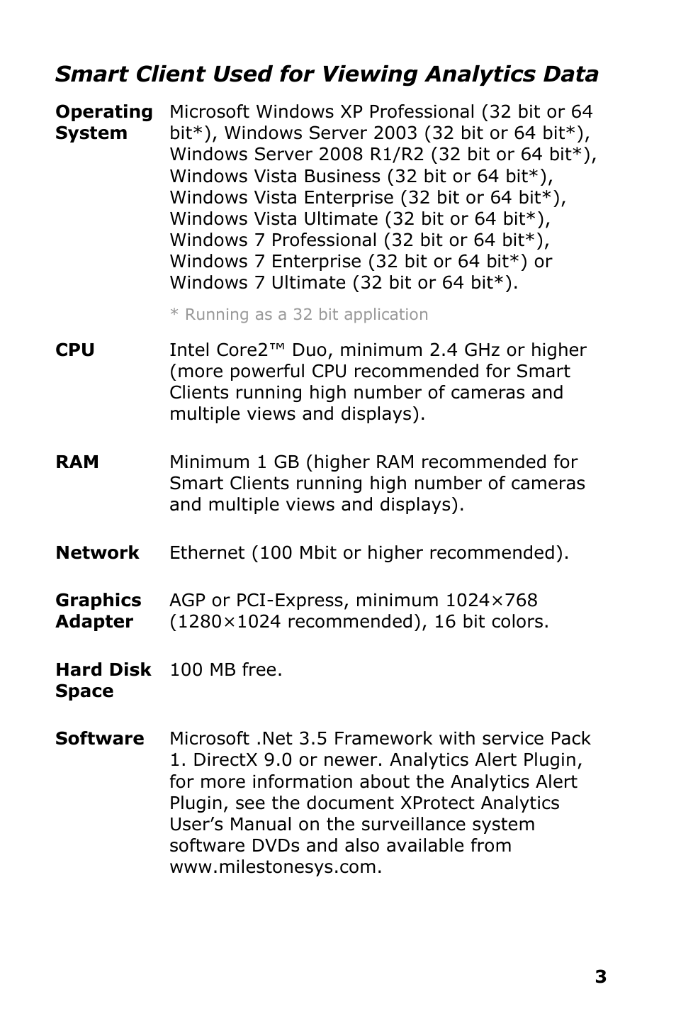 Smart client used for viewing analytics data | Milestone Analytics 2.2 BOSCH VCA User Manual | Page 4 / 18