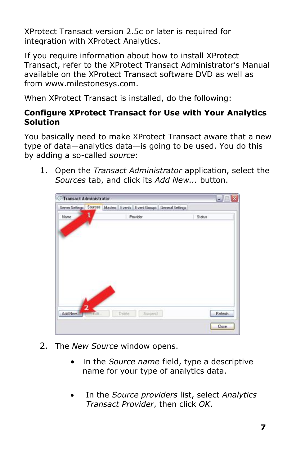 Milestone Analytics 2.2 BOSCH VCA User Manual | Page 8 / 18