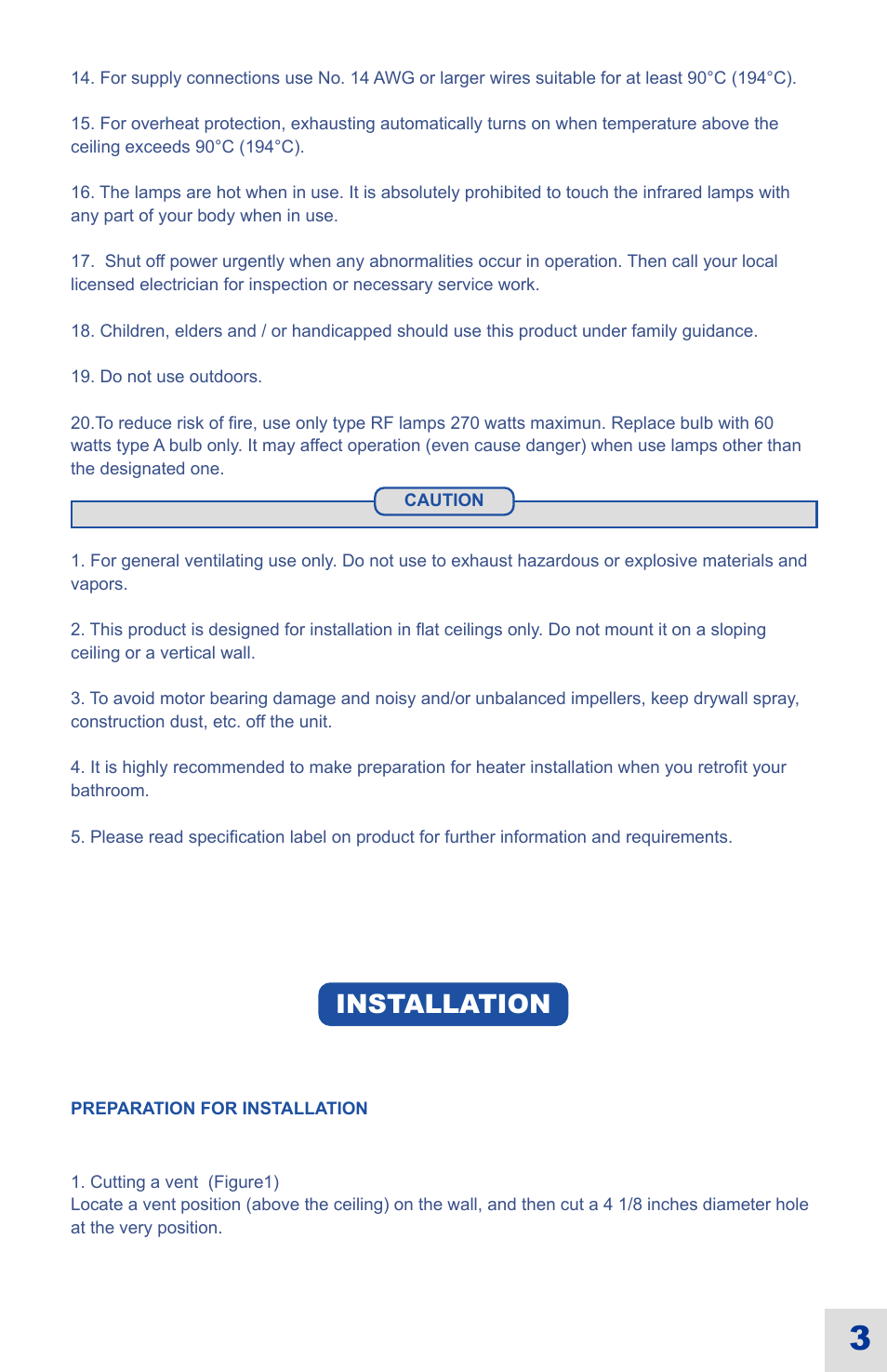 Installation | Ouellet OVB-HL User Manual | Page 11 / 16
