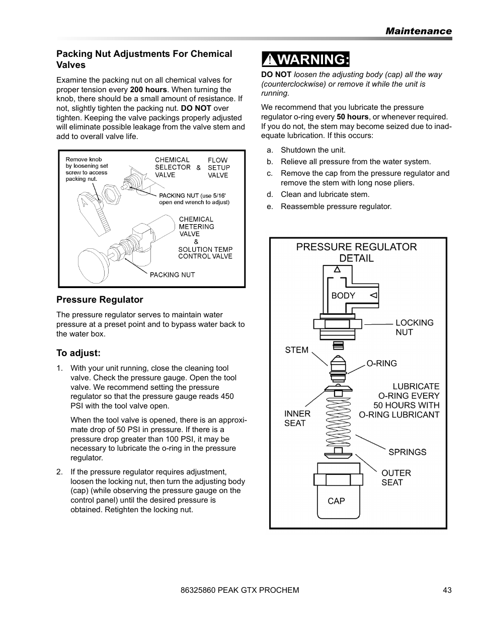 Prochem Peak GTX User Manual | Page 45 / 140