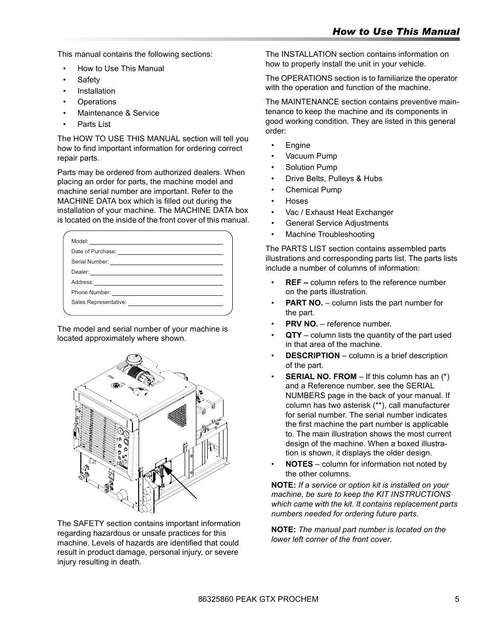 Prochem Peak GTX User Manual | Page 7 / 140