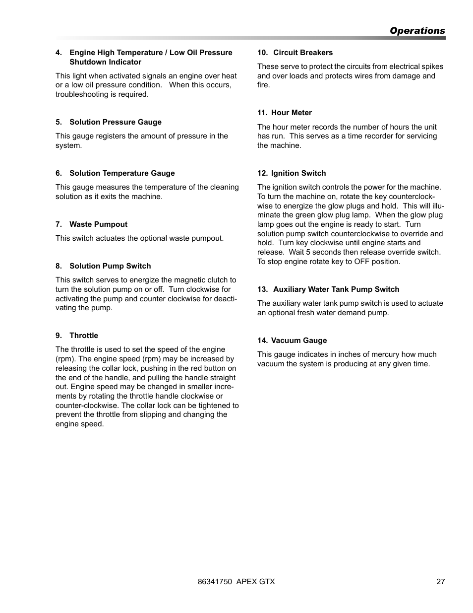 Prochem Apex GTX User Manual | Page 29 / 166