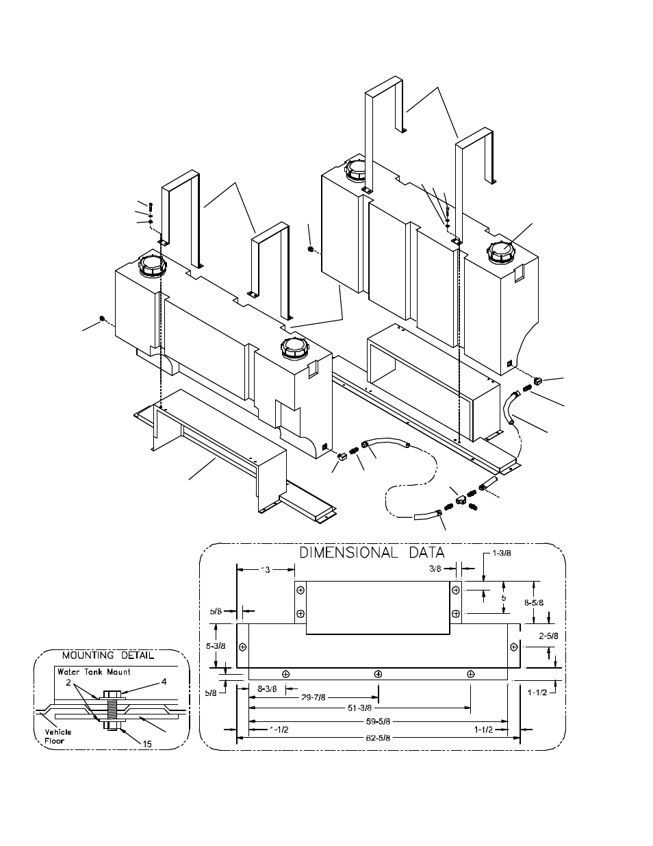Water tank - dual with demand pump | Prochem Legend SE AD User Manual | Page 101 / 112