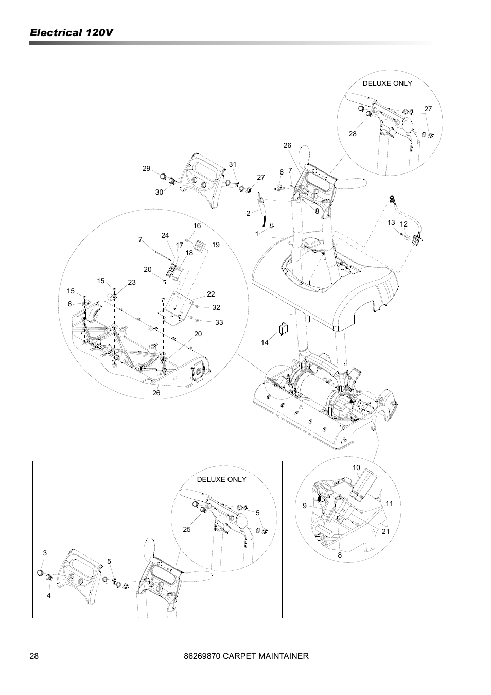 Electrical 120v | Prochem ProCaps Deluxe User Manual | Page 28 / 55