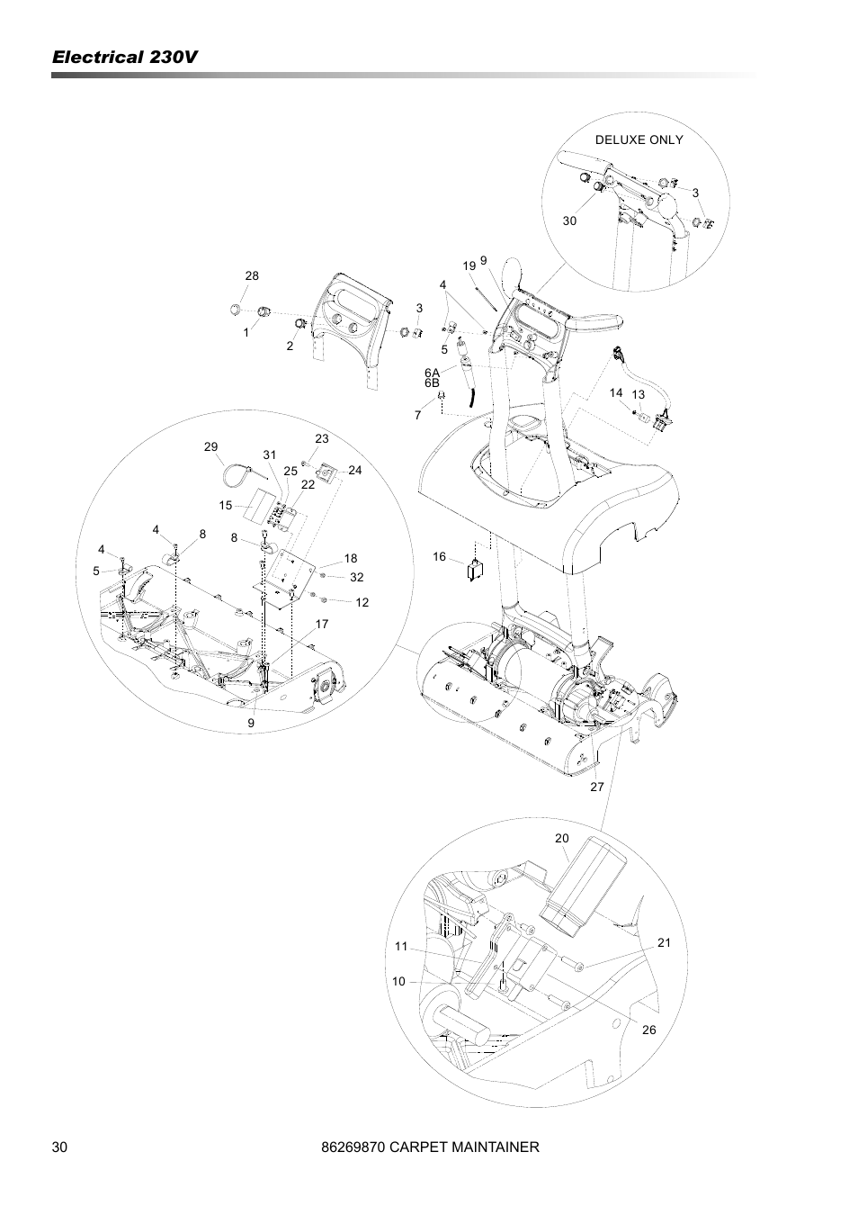 Electrical 230v | Prochem ProCaps Deluxe User Manual | Page 30 / 55