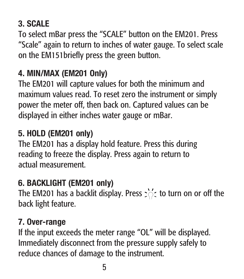 UEi Test Instruments EM201SPKIT User Manual | Page 6 / 12