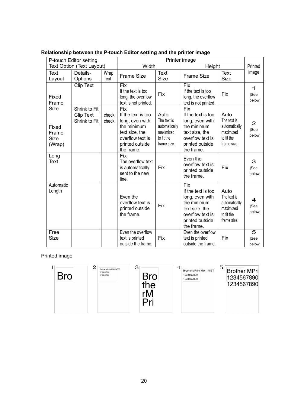 Image, In p | Brother PJ-663 User Manual | Page 20 / 76
