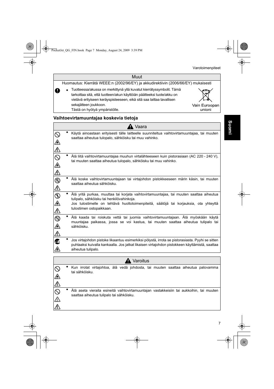 Brother PJ-523 User Manual | Page 110 / 170