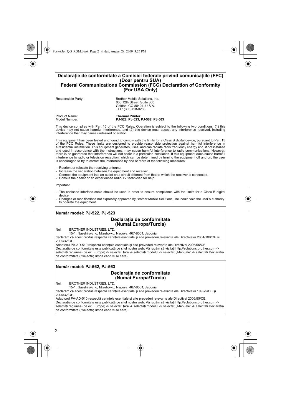Brother PJ-523 User Manual | Page 116 / 170