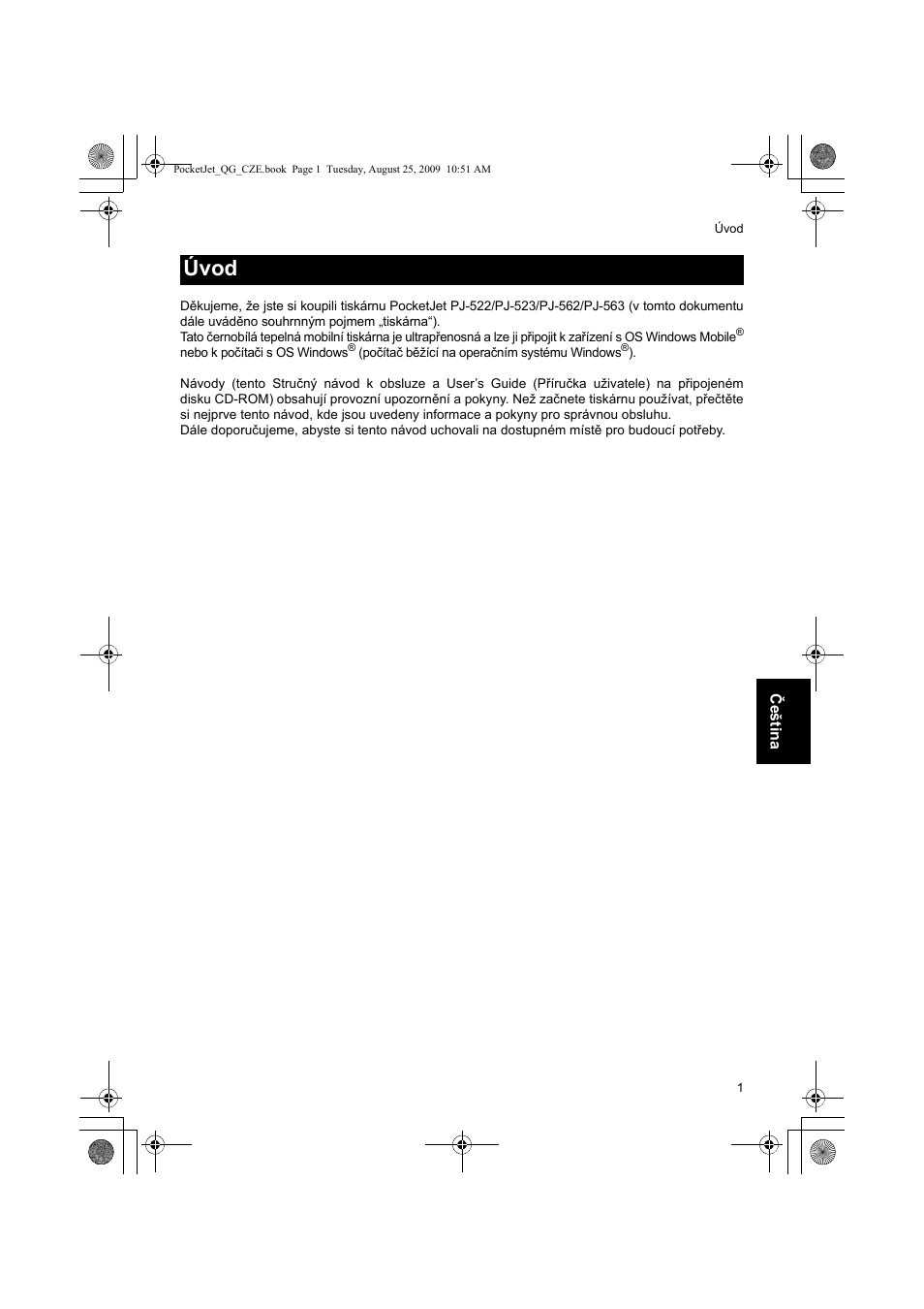 Úvod | Brother PJ-523 User Manual | Page 137 / 170