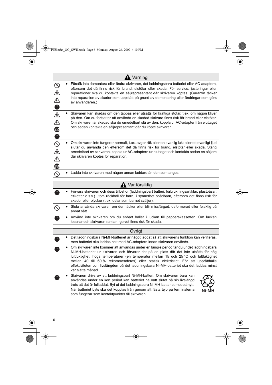 Brother PJ-523 User Manual | Page 98 / 170