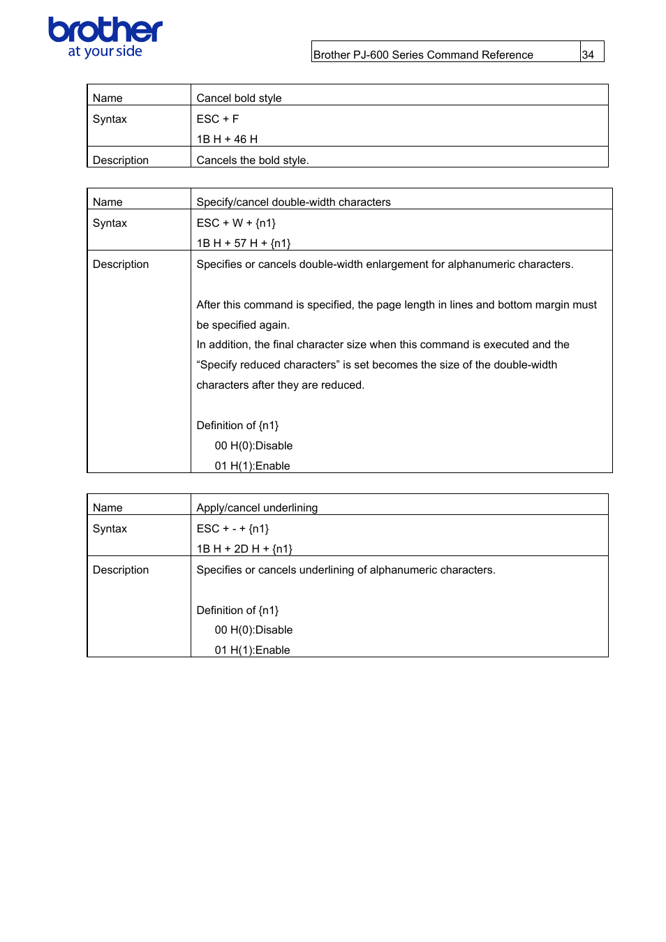 Brother PJ-622 User Manual | Page 36 / 48