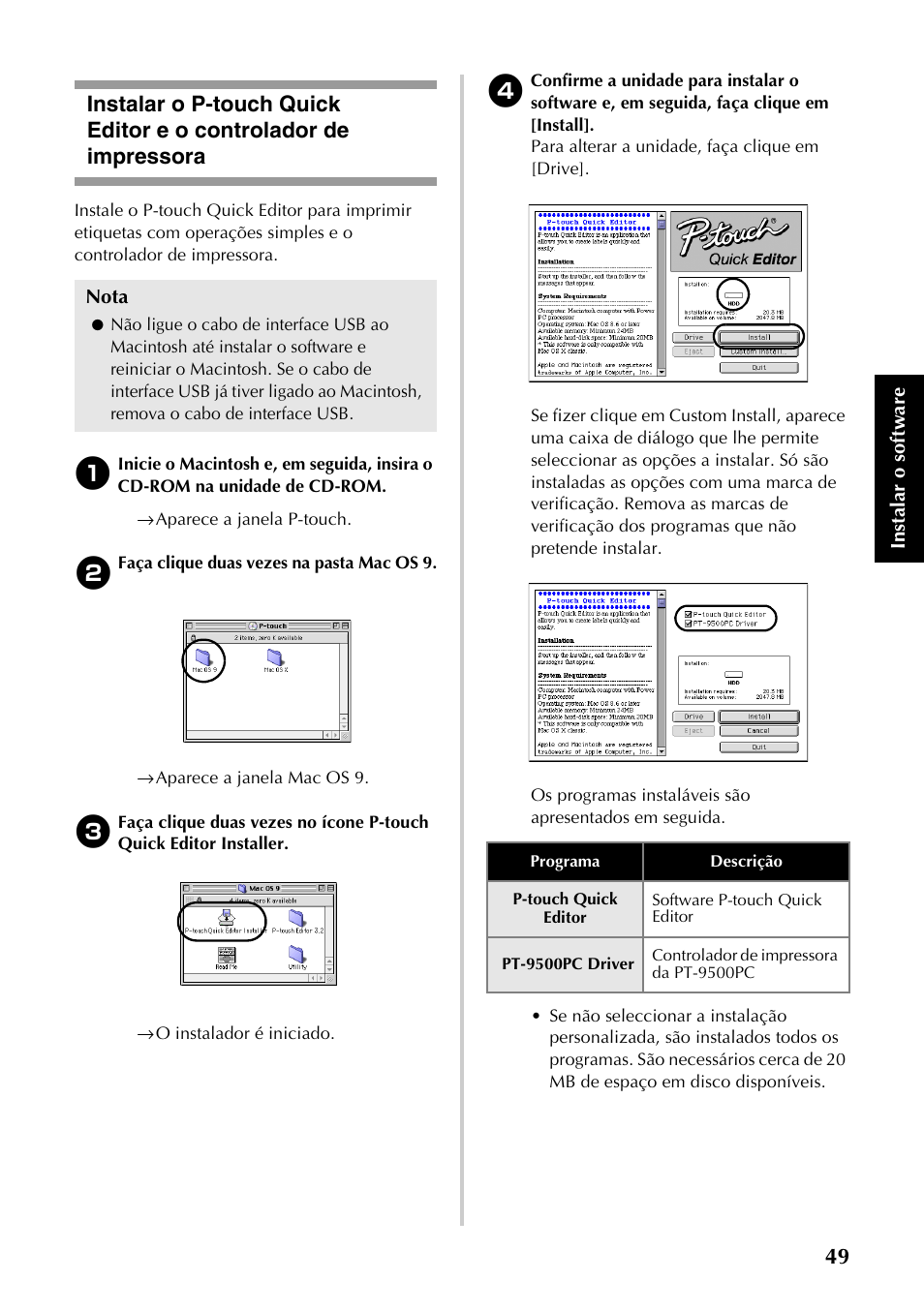 P.49) | Brother PT-9500PC User Manual | Page 167 / 353