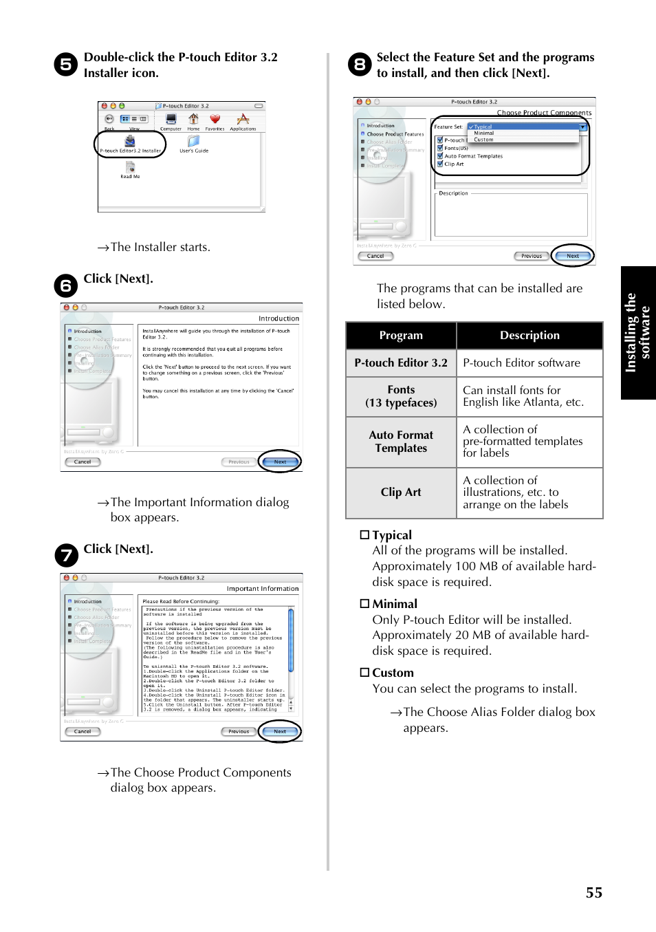 Brother PT-9500PC User Manual | Page 290 / 353