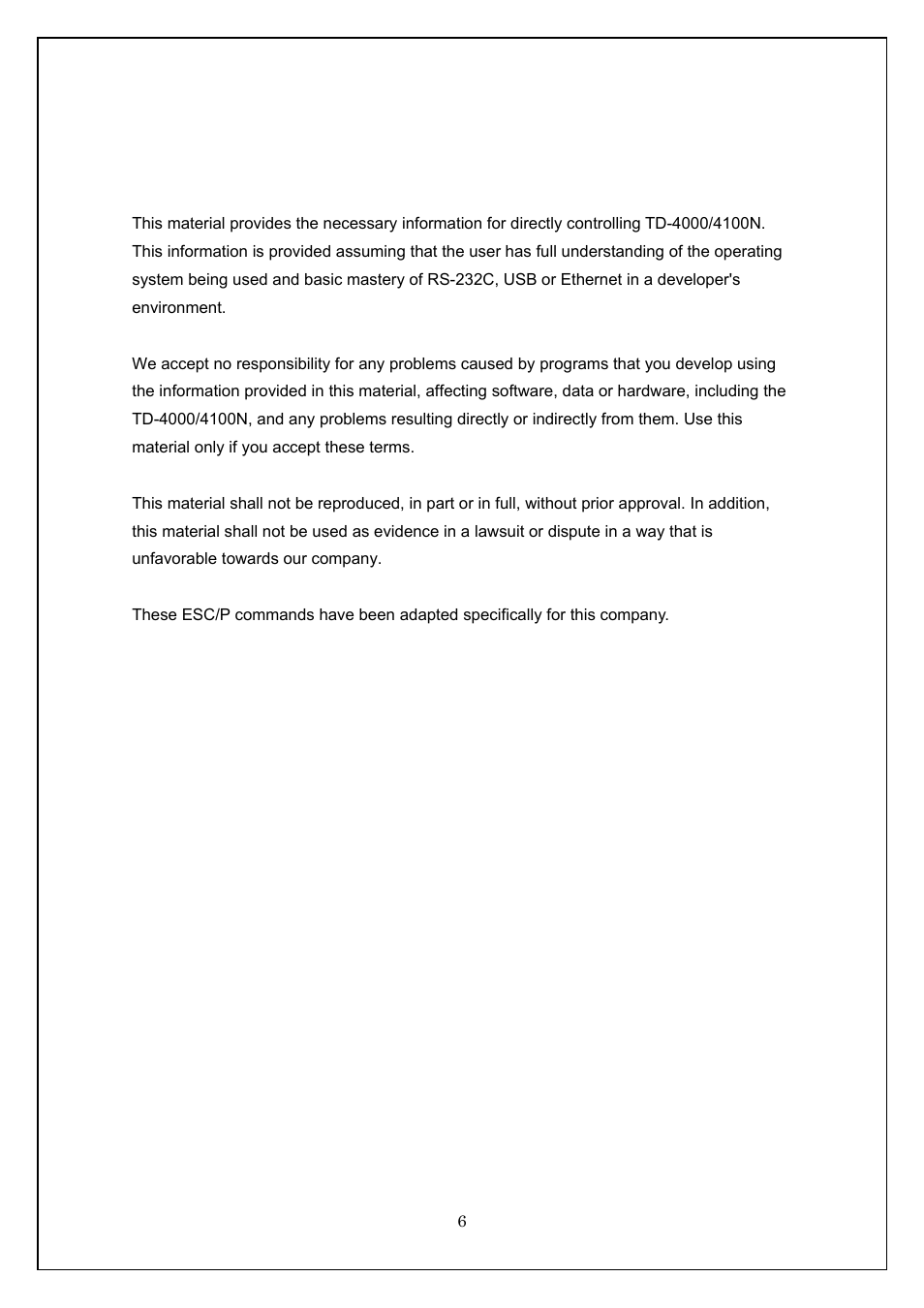 Brother TD-4100N User Manual | Page 6 / 115