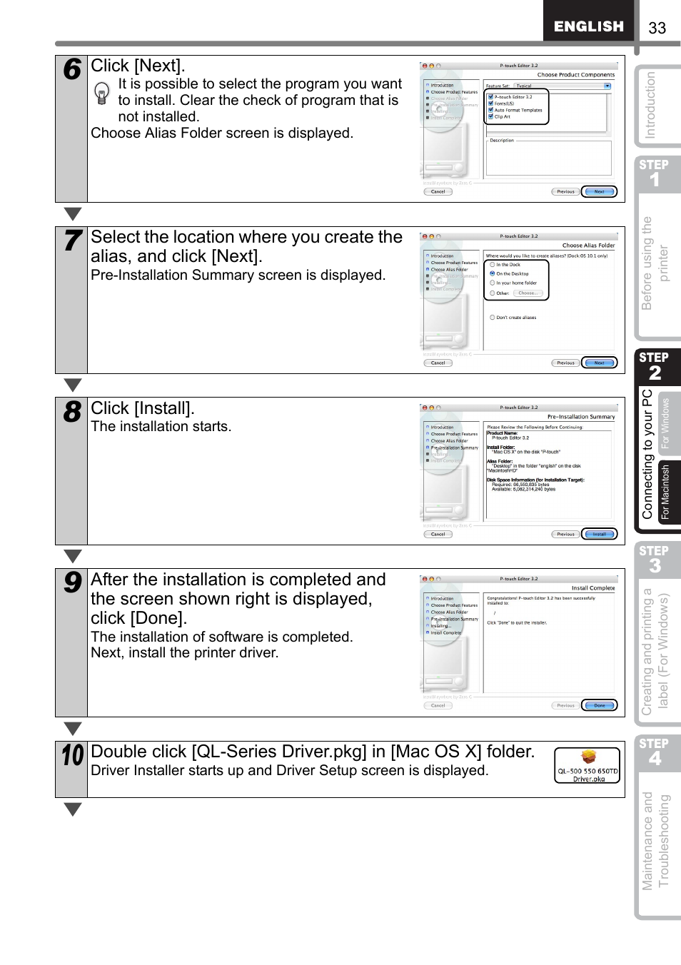Brother QL-500 User Manual | Page 33 / 118