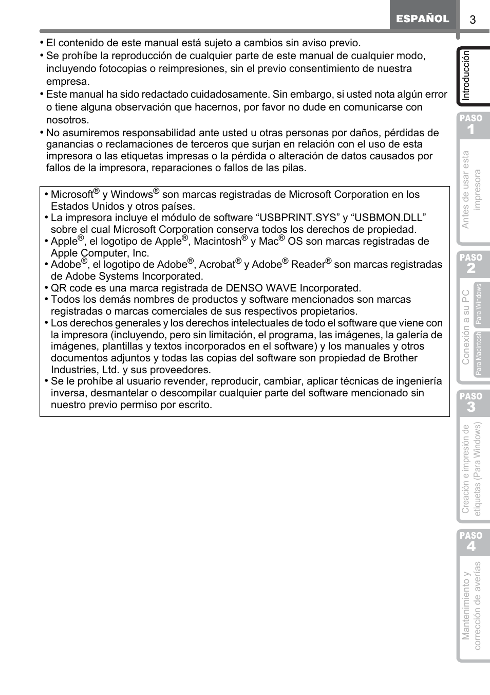 Brother QL-500 User Manual | Page 61 / 118