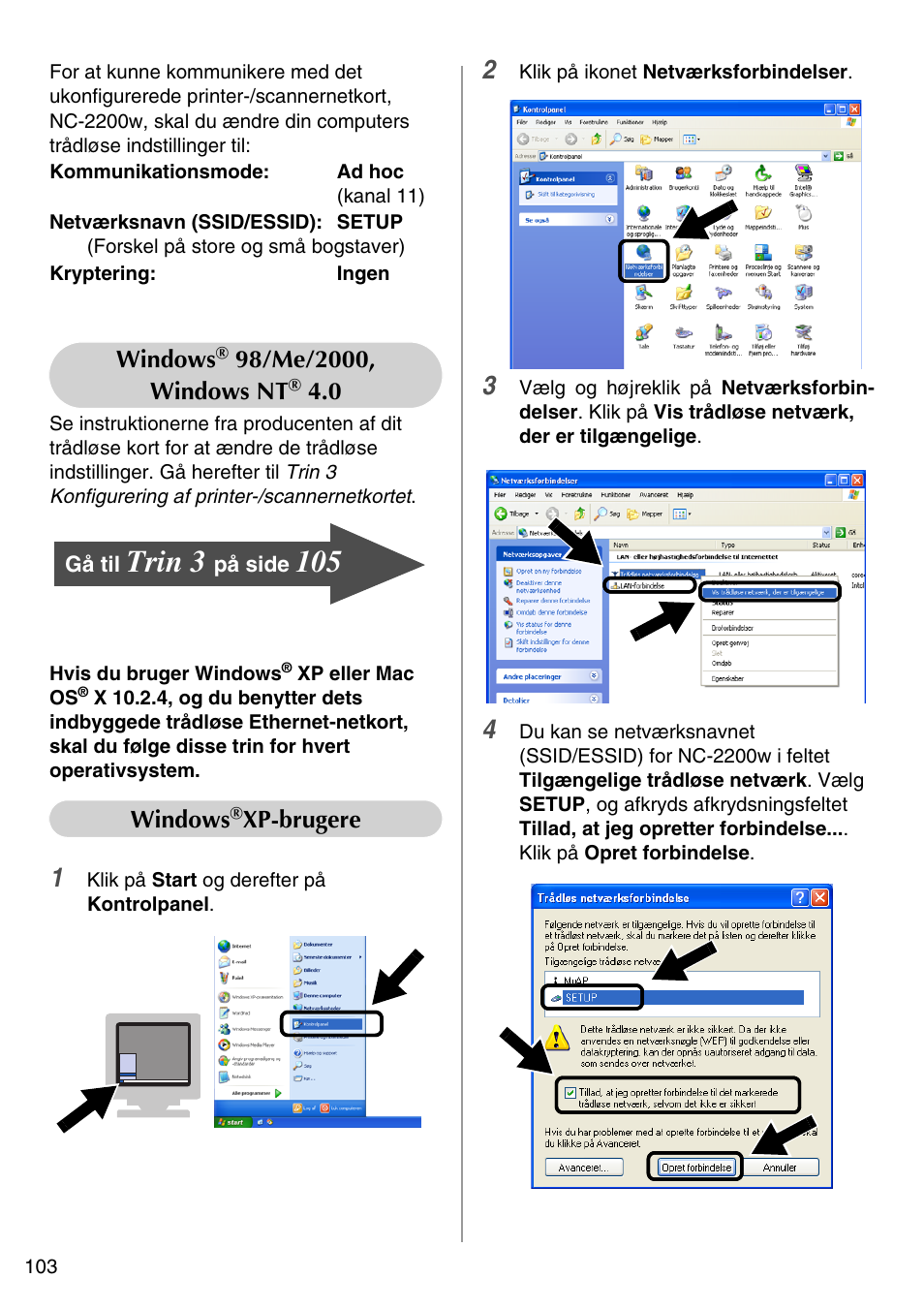 Trin 3, English | Brother NC-2200W User Manual | Page 104 / 159
