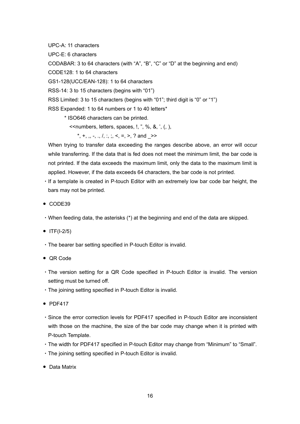 Brother TD-4100N User Manual | Page 16 / 88