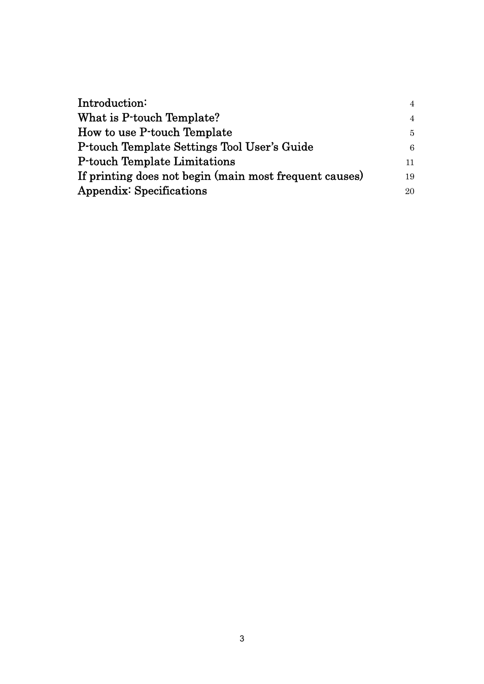 Brother TD-4100N User Manual | Page 3 / 88