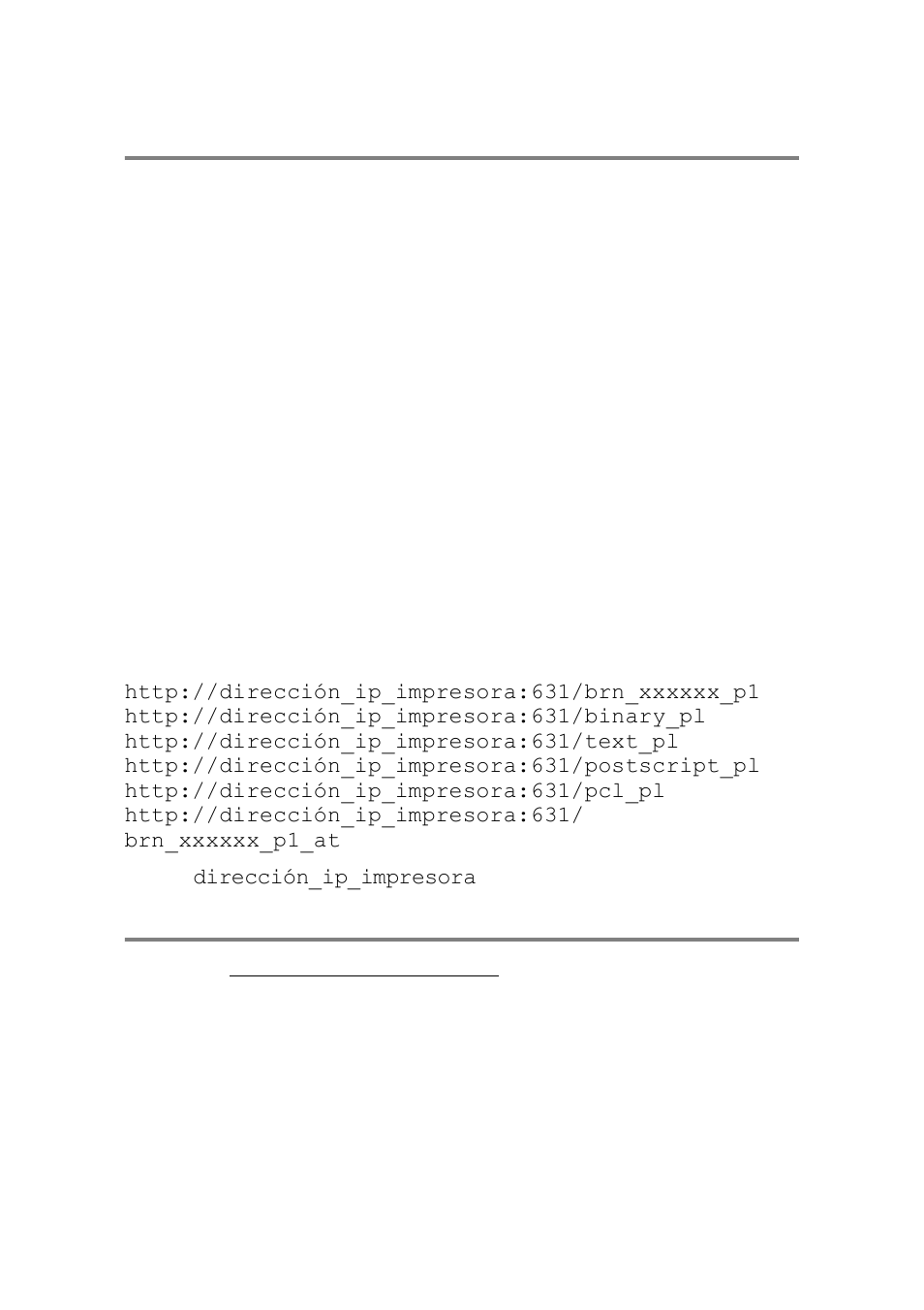 Especificación de un url diferente, Otras fuentes de información | Brother HL 2700CN User Manual | Page 59 / 134