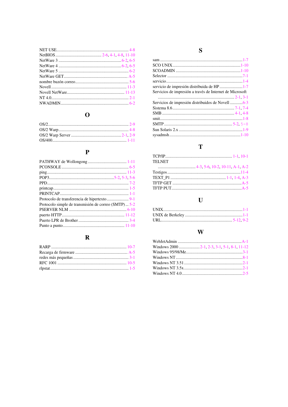 Brother HL-1470N User Manual | Page 132 / 132