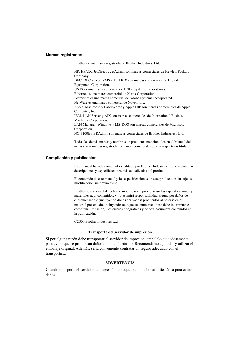 Brother HL-1470N User Manual | Page 2 / 132