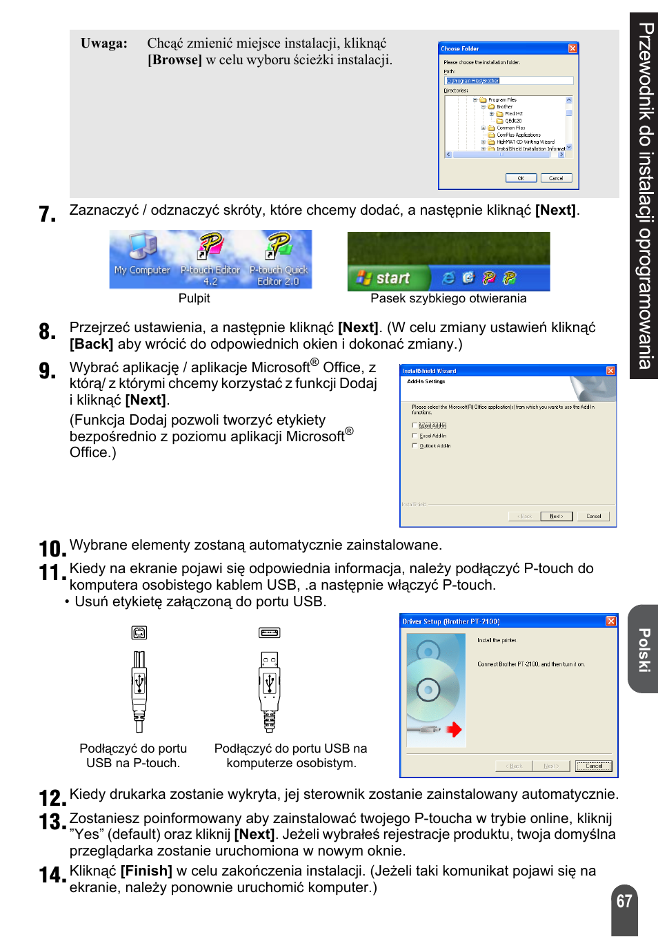 Brother PT-2100 User Manual | Page 68 / 92