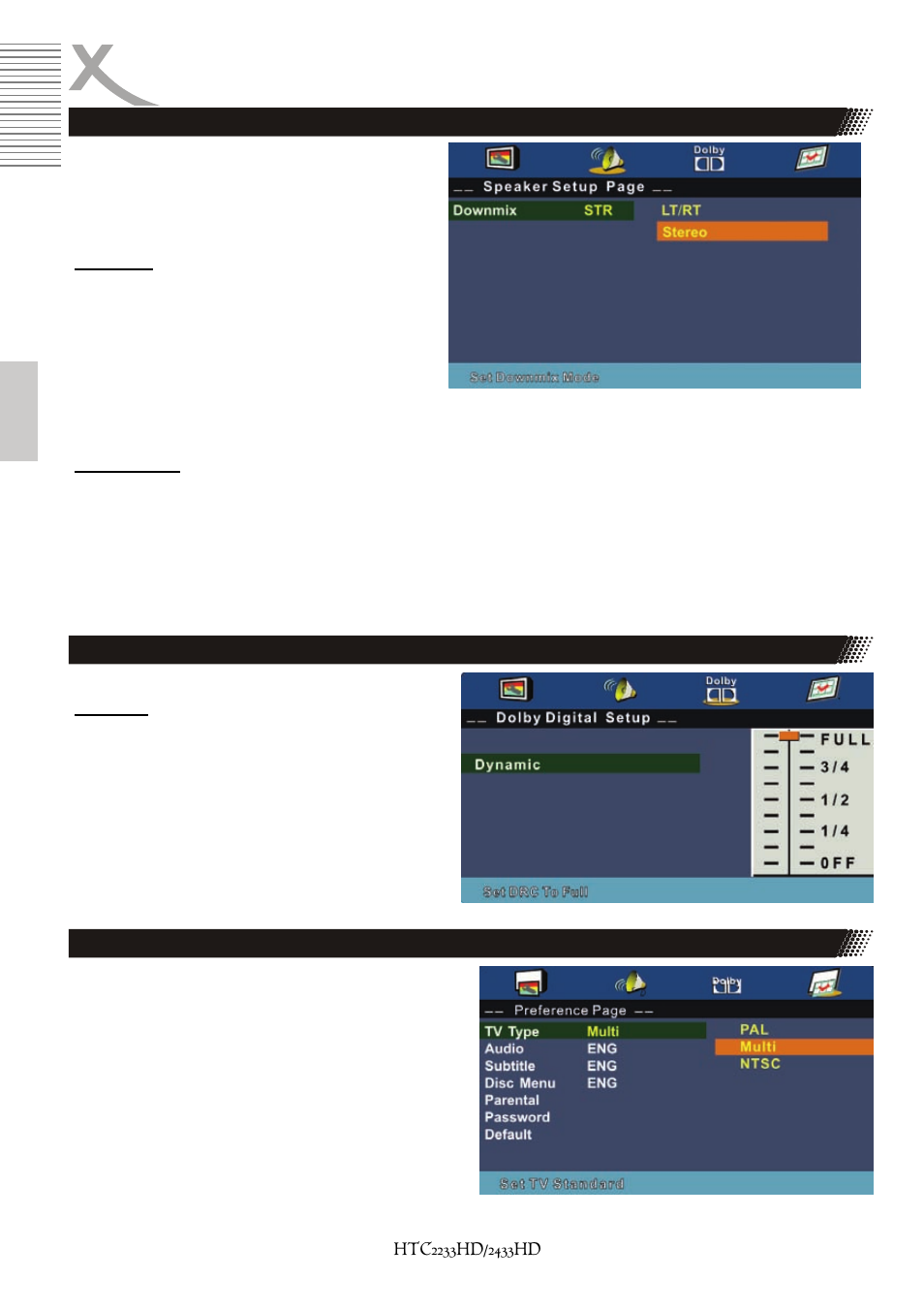 Dvd player setup | Xoro HTC 2233HD User Manual | Page 130 / 204