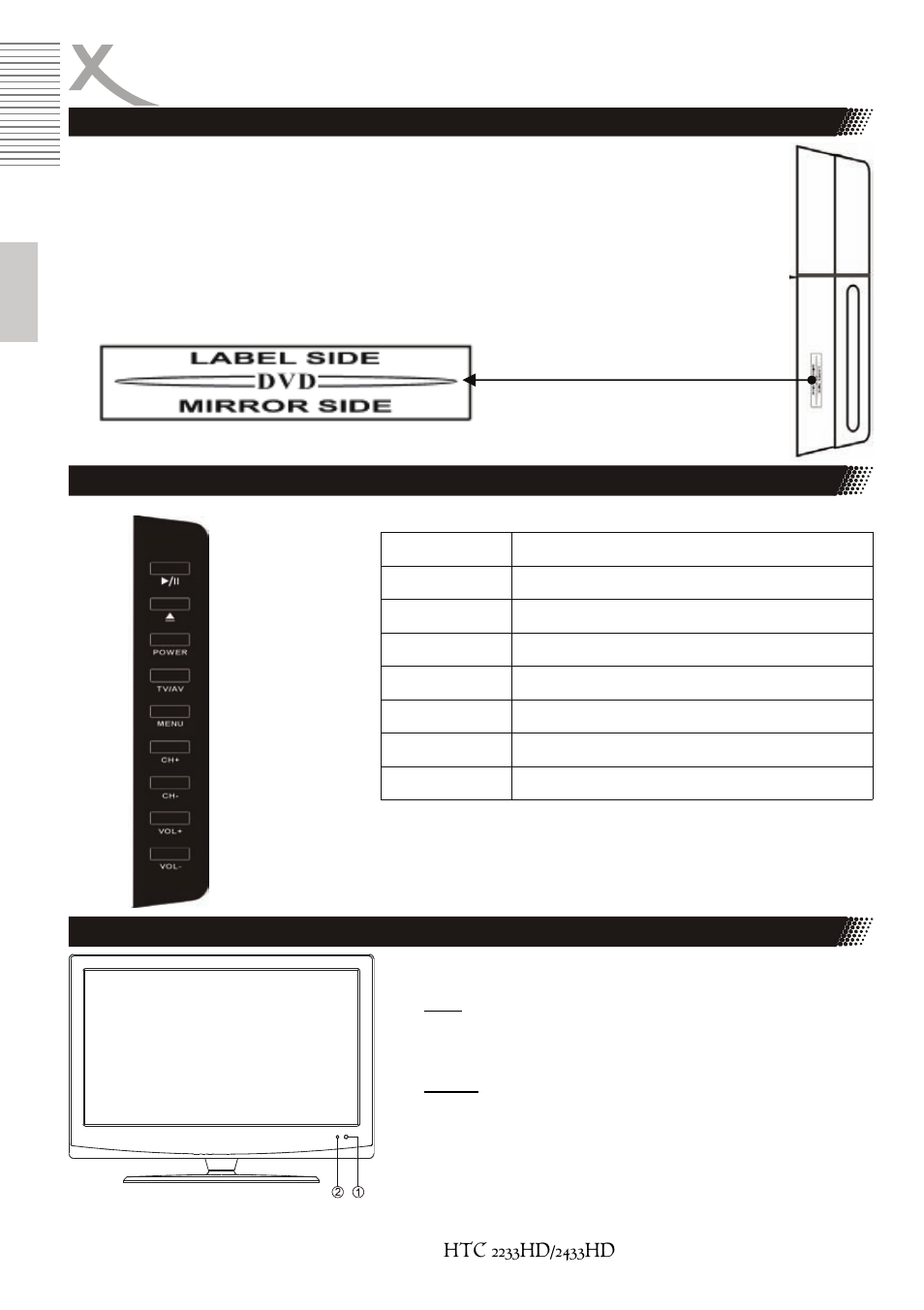 Bedienelemente | Xoro HTC 2233HD User Manual | Page 14 / 204